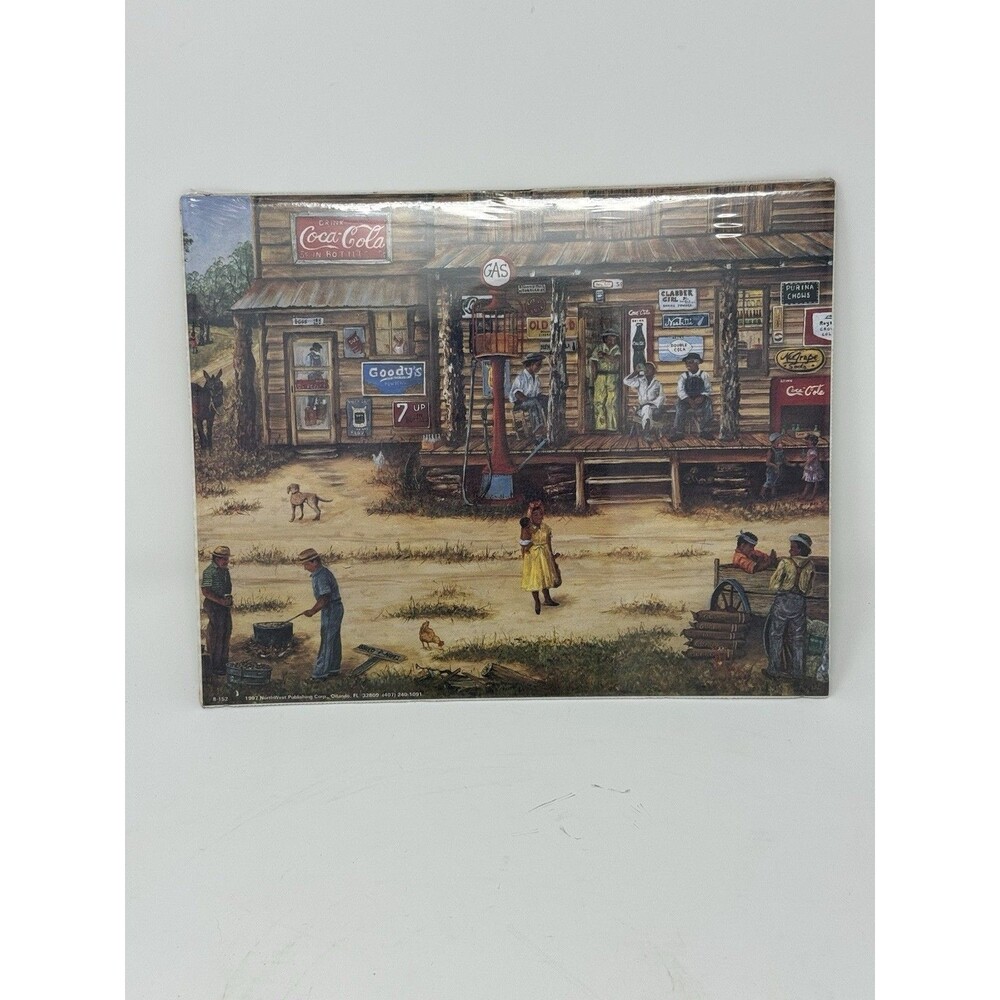 Original Coca-Cola Gas Station litho cardboard sign 10x8